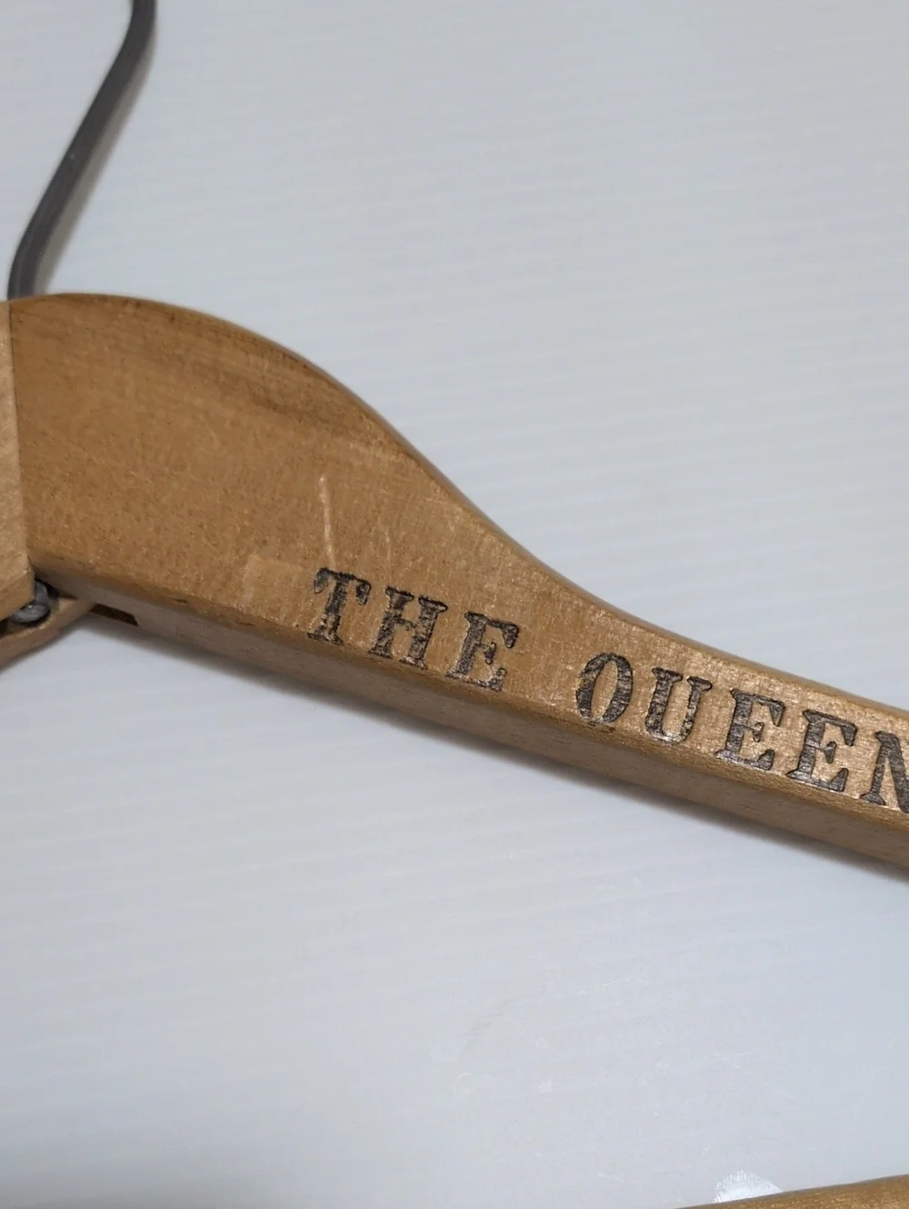 Vintage Baribocraft Queen Elizabeth Wooden Hanger